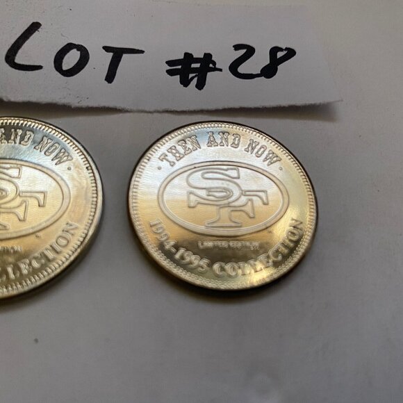 San Francisco 49ers then and now 1994-95 collectable coins 2 of 20 Lot #28 - Picture 5 of 5